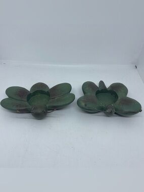 Garden Critter set of 2 Tea Light Holders
